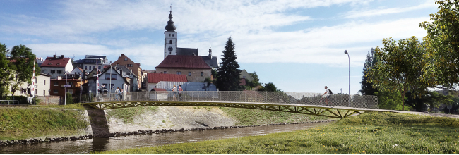 Pedestrian bridge in Příbor